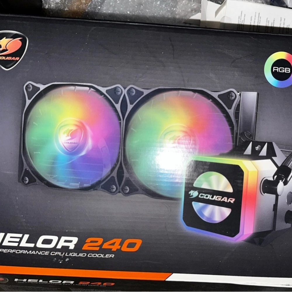 Cougar Helor 240 liquid cooling and addressable RGB